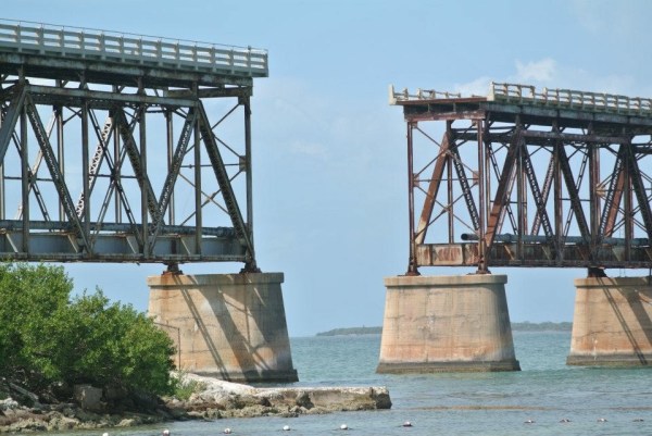 The Bahia Honda Rail Bridge - Florida. The Bahia Honda Rail Bridge - Florida.