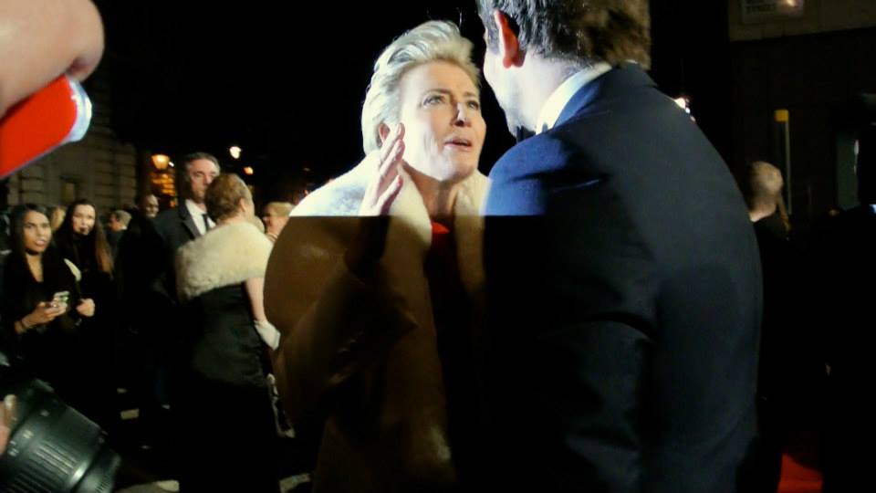 Emma Thompson spotting Bradley Cooper at the 2014 Bafta Awards.